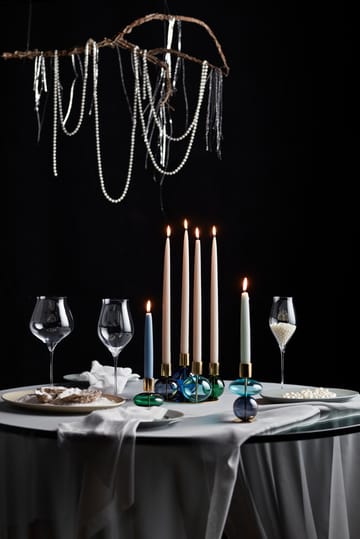 Bubble candle holder 8 cm - Green - Holmegaard