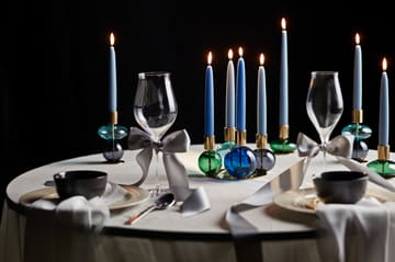 Bubble candle holder 8 cm - Green - Holmegaard
