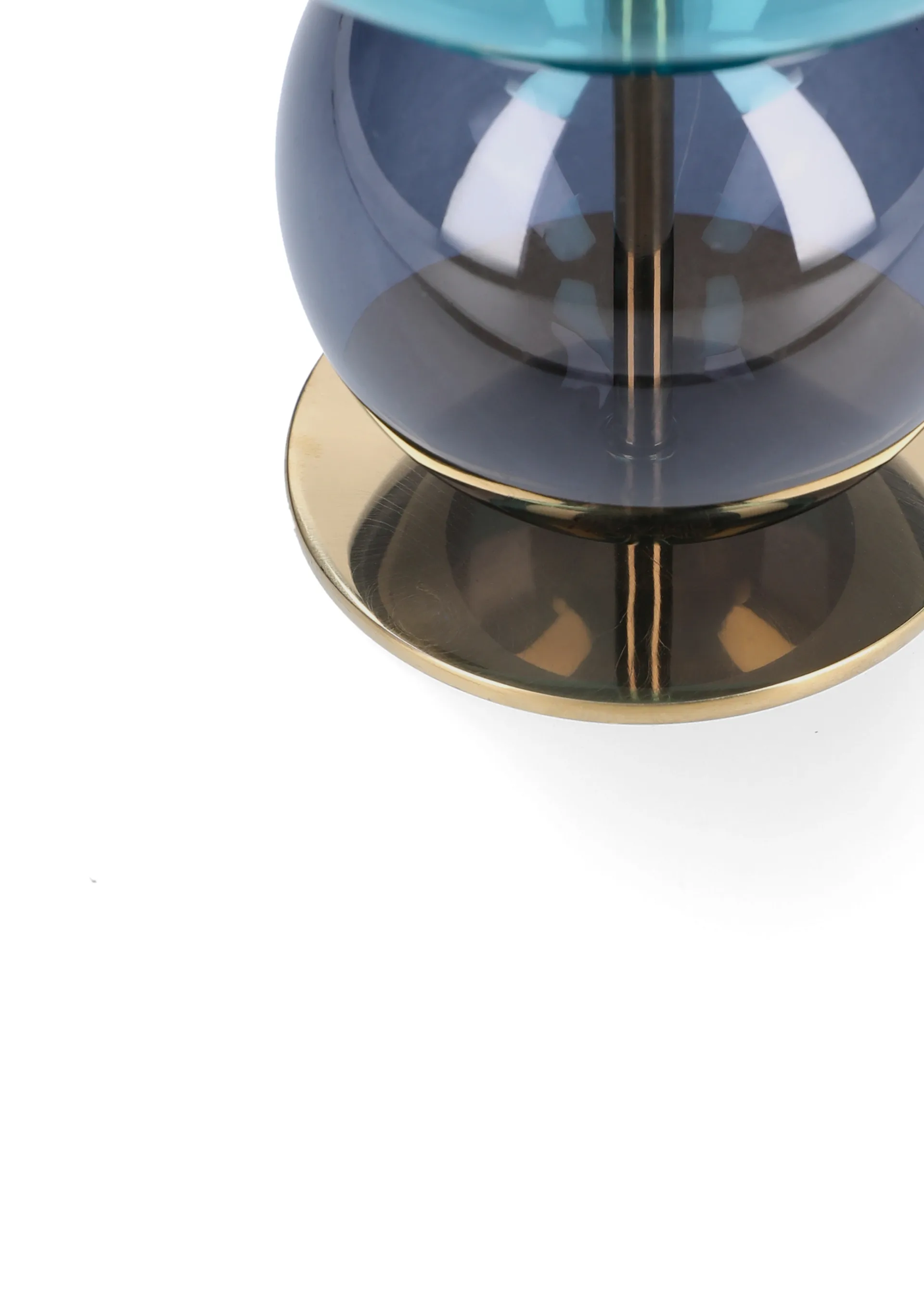 Bubble candleholder 14 cm, Blue-smoke Holmegaard