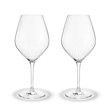 Cabernet Lines burgundy glass 69 cl 2-pack - Clear - Holmegaard