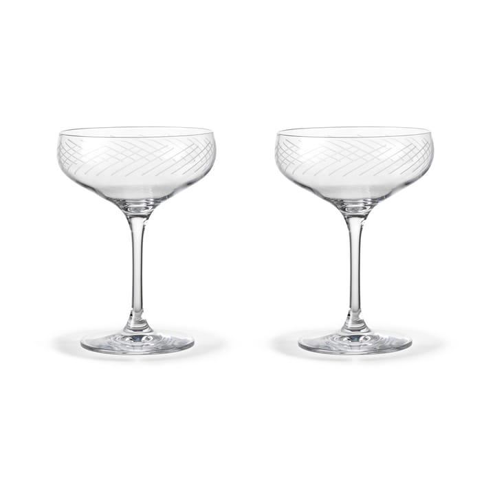 Cabernet Lines cocktail glass 29 cl 2-pack - Clear - Holmegaard