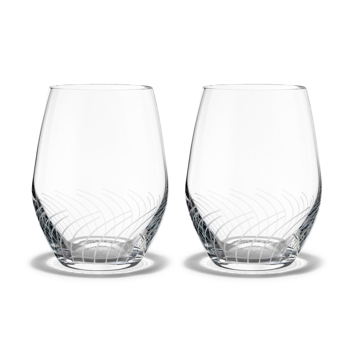 Holmegaard Cabernet Lines water glass 25 cl 2-pack Clear