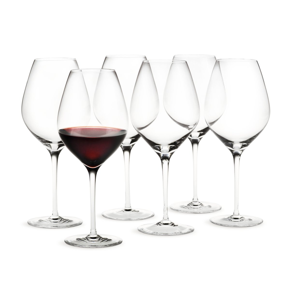 Holmegaard Cabernet red wine glass 69 cl 6-pack Clear