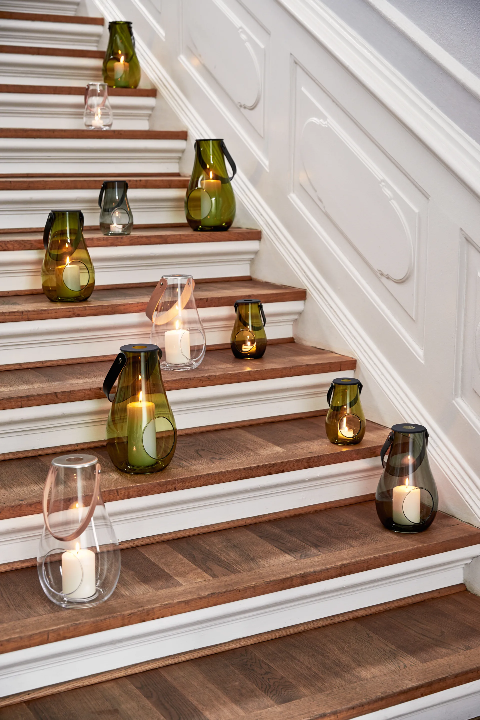 Design With Light lantern olive green, 25 cm Holmegaard