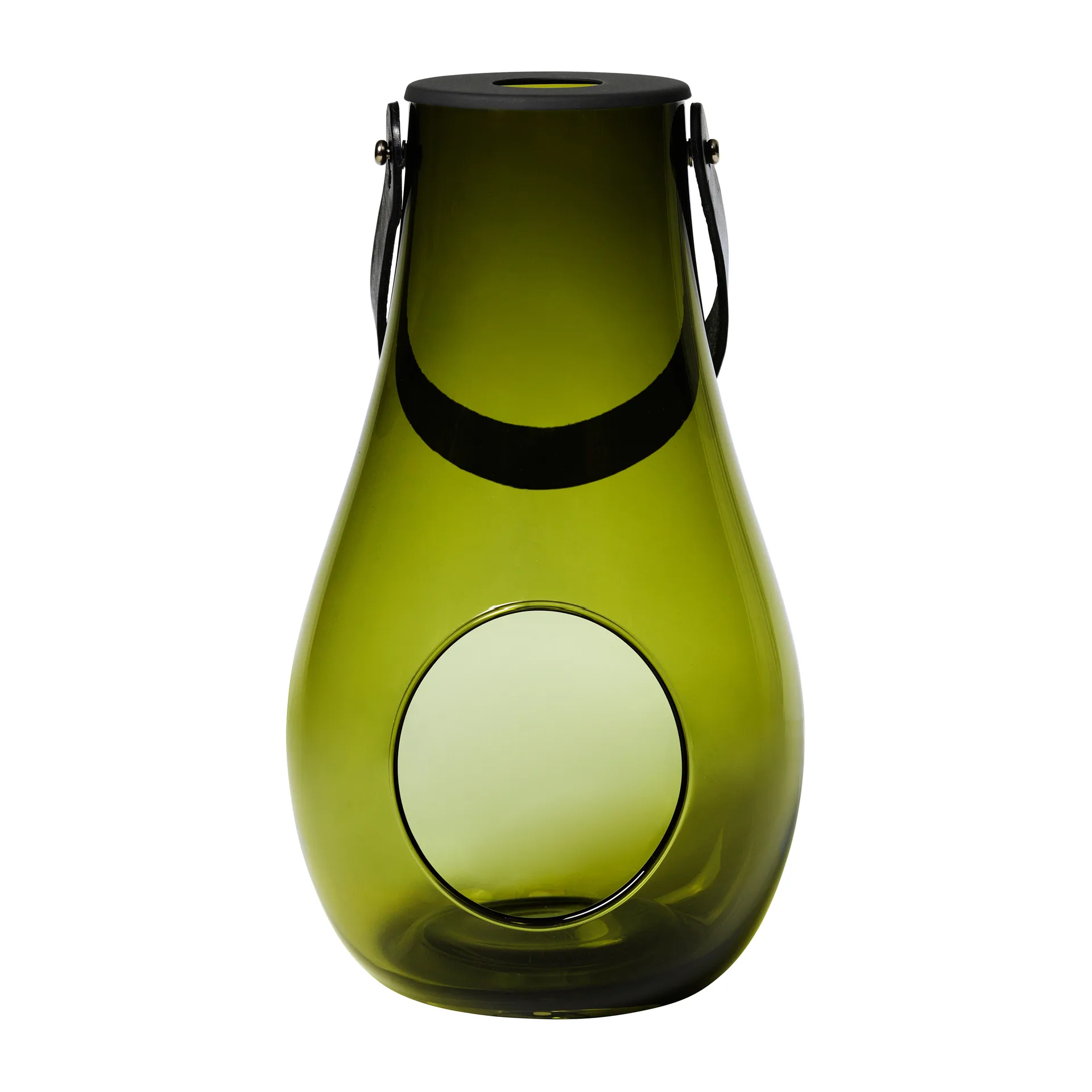 Design With Light lantern olive green, 29 cm Holmegaard