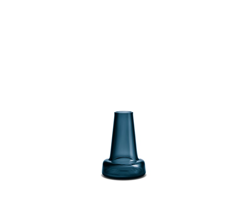 Holmegaard Flora vase long neck 12 cm Dark blue