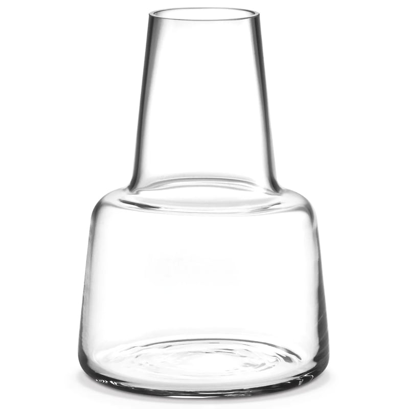 Holmegaard Flora vase medium neck 12 cm Clear