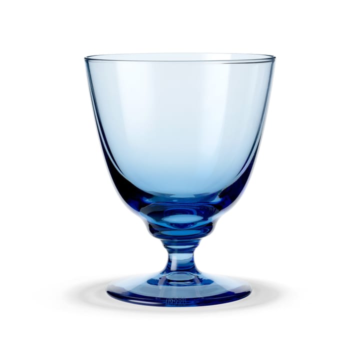 Flow glass on base 35 cl - Blue - Holmegaard