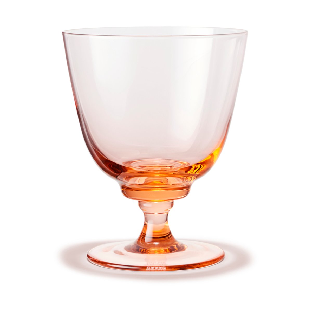Holmegaard Flow glass on base 35 cl Champagne | Scandinavian Design | Drinking glasses & tumblers | Pink