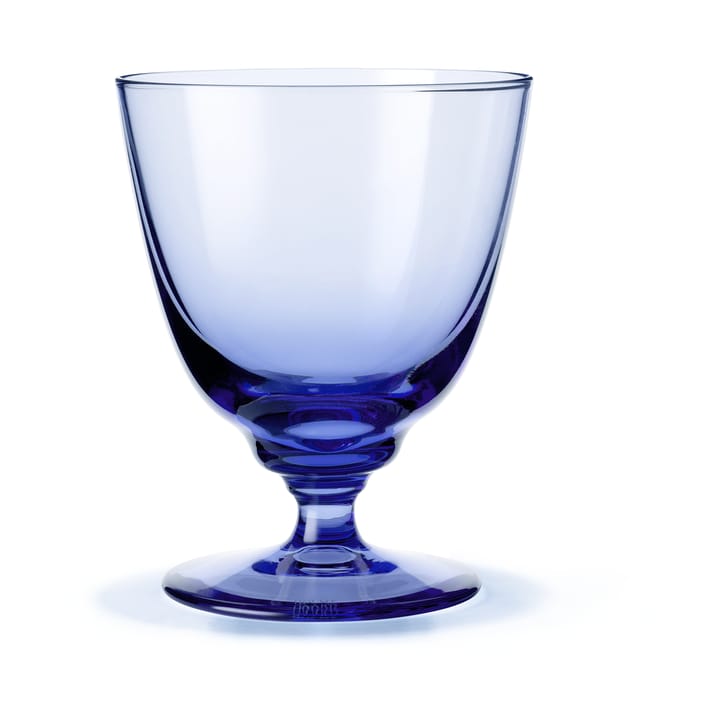 Flow glass on base 35 cl - Dark blue - Holmegaard