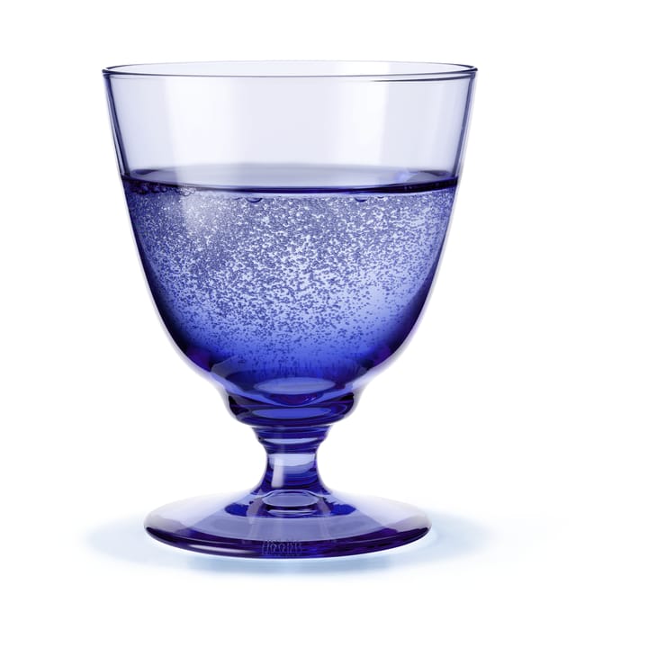 Flow glass on base 35 cl - Dark blue - Holmegaard