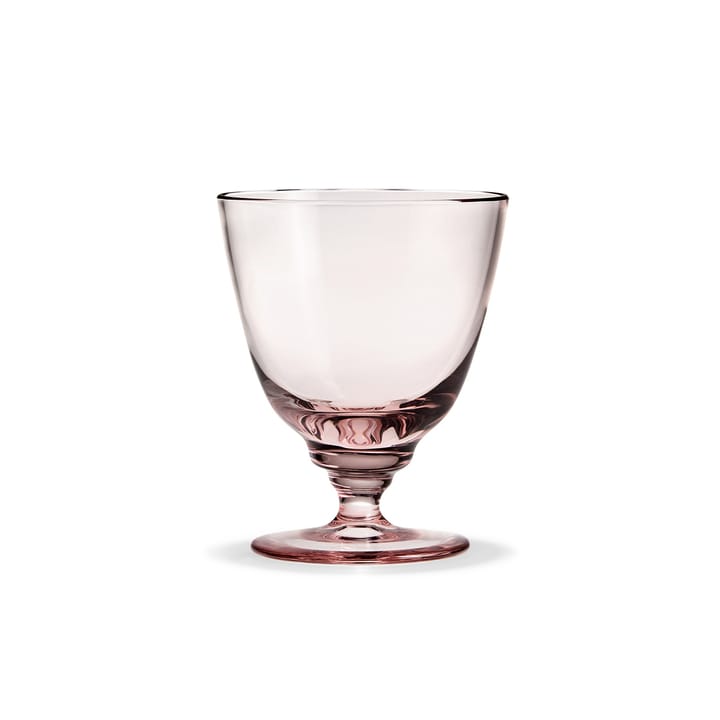 Flow glass on base 35 cl - pink - Holmegaard