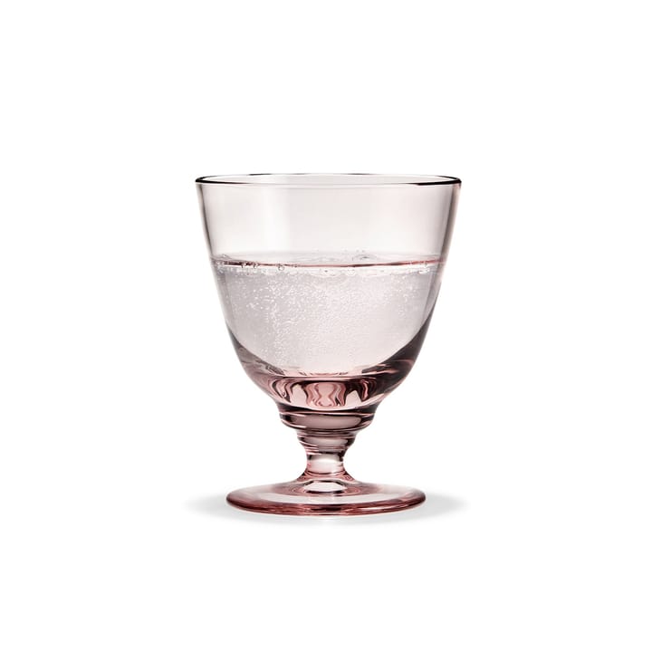 Flow glass on base 35 cl, pink Holmegaard