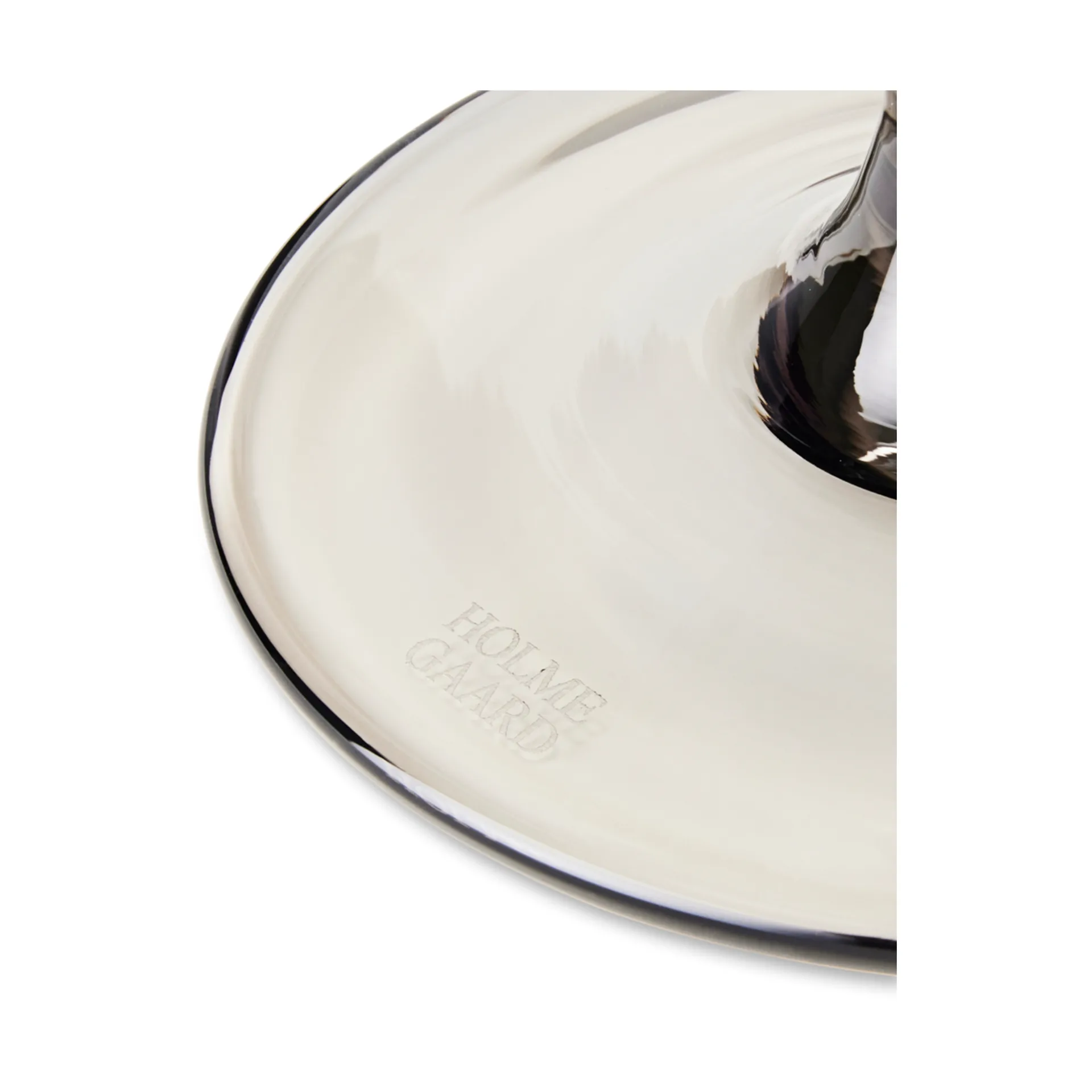 Flow glass on base 35 cl, Smoke Holmegaard