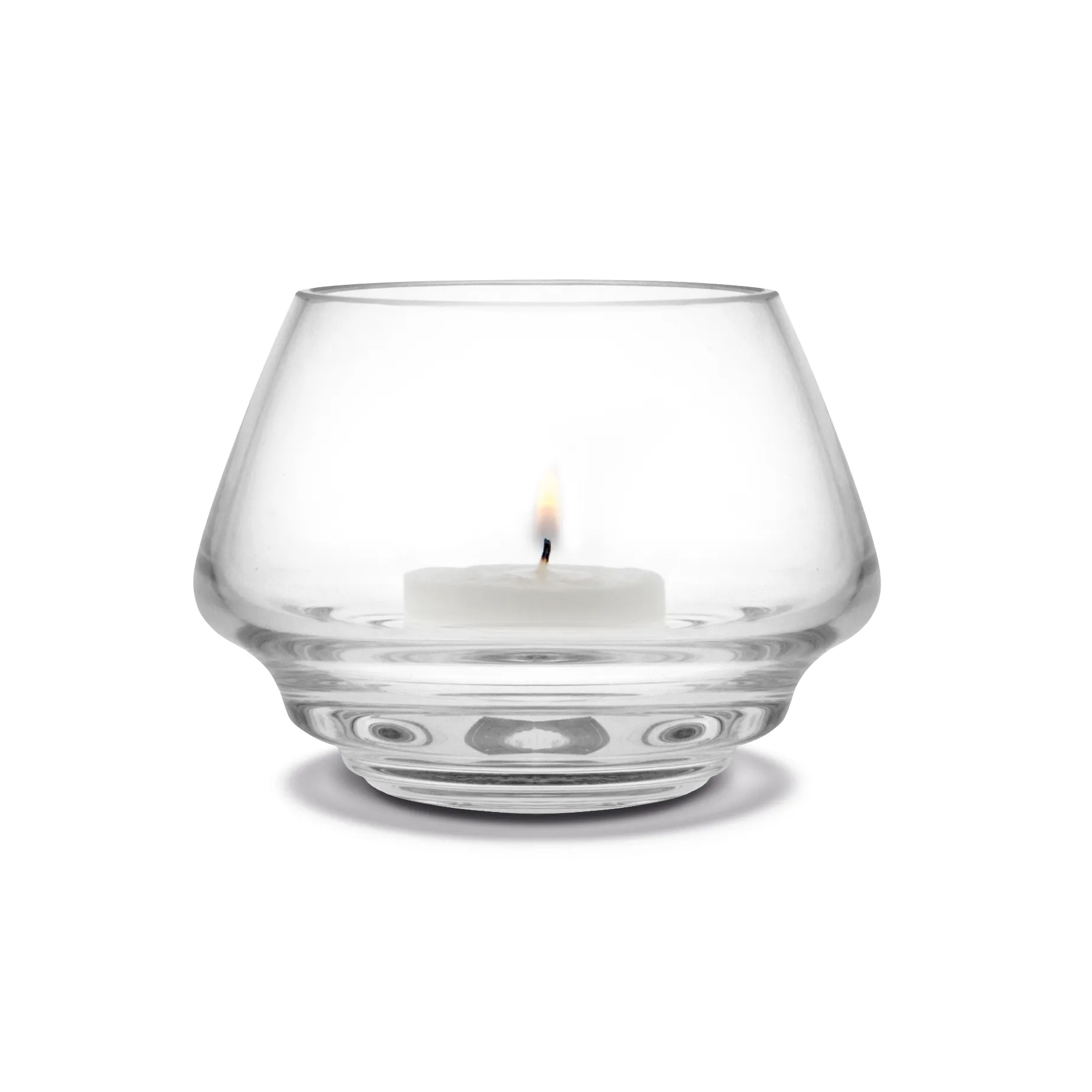 Flow lantern Ø 10 cm, Clear Holmegaard