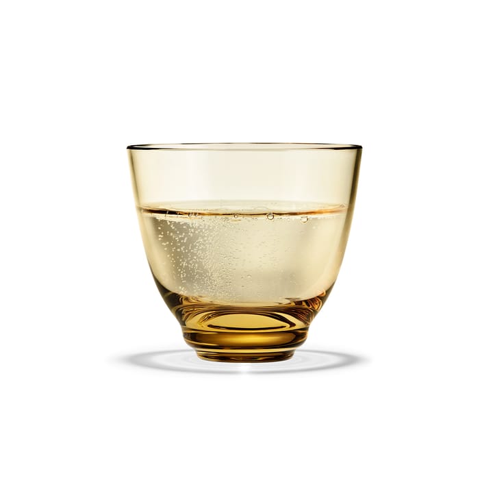 Flow water glass 35 cl, amber Holmegaard