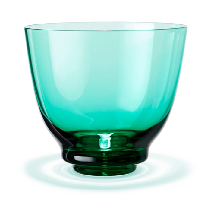 Flow water glass 35 cl - Emerald green - Holmegaard