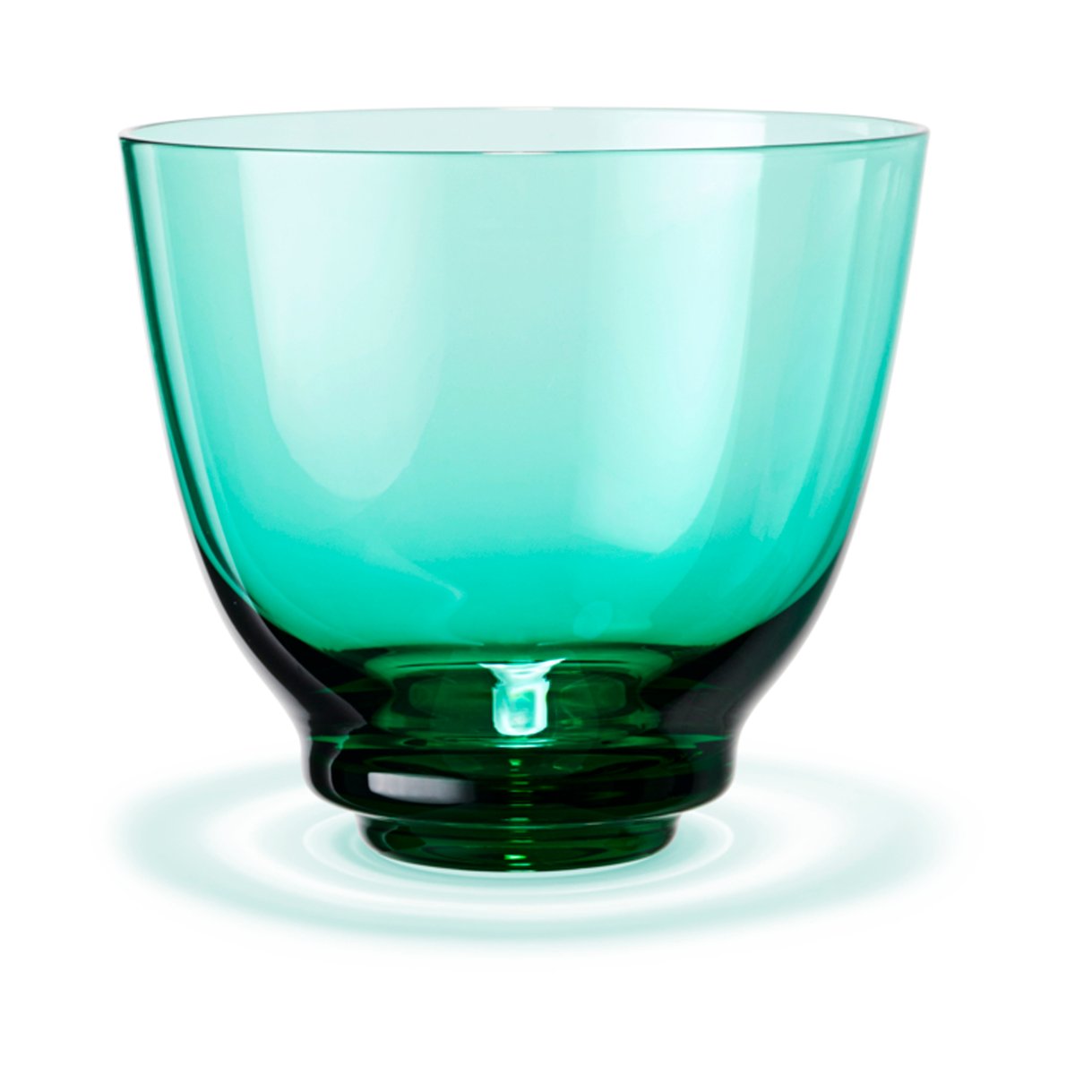 Holmegaard Flow water glass 35 cl Emerald green | Scandinavian Design | Drinking glasses & tumblers | Green