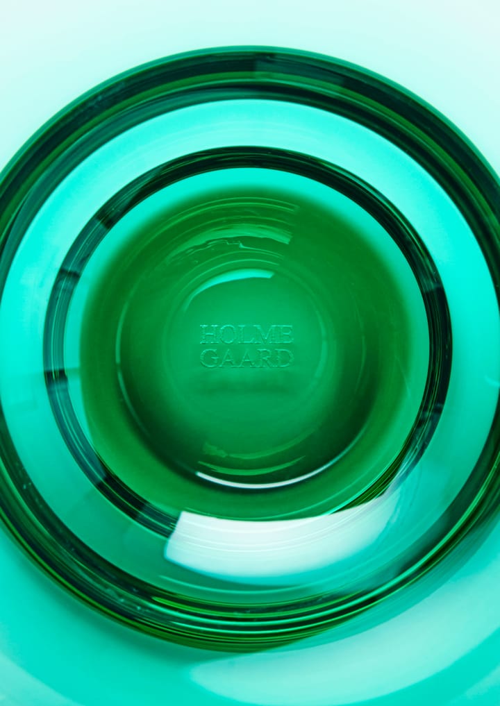 Flow water glass 35 cl - Emerald green - Holmegaard