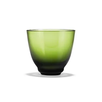 Flow water glass 35 cl - olive green - Holmegaard