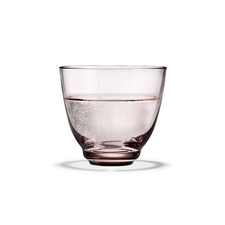 Flow water glass 35 cl, pink Holmegaard