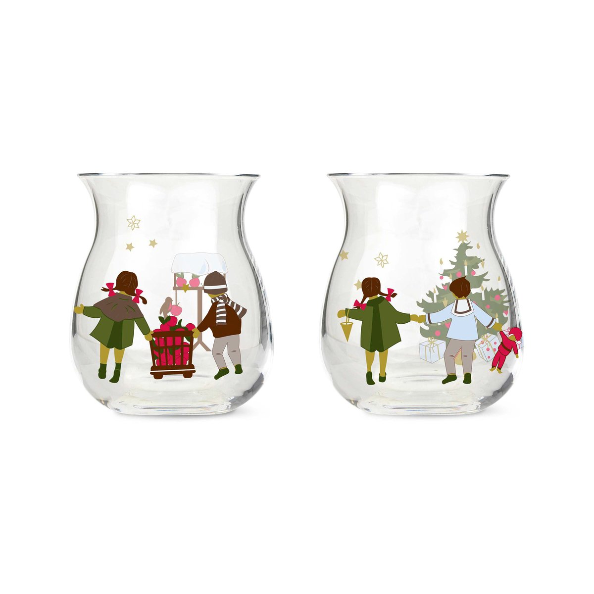 Holmegaard Christmas candle holder 2-pack 2022 | Scandinavian Design | Tea light holders, lanterns & candle dishes | Multi