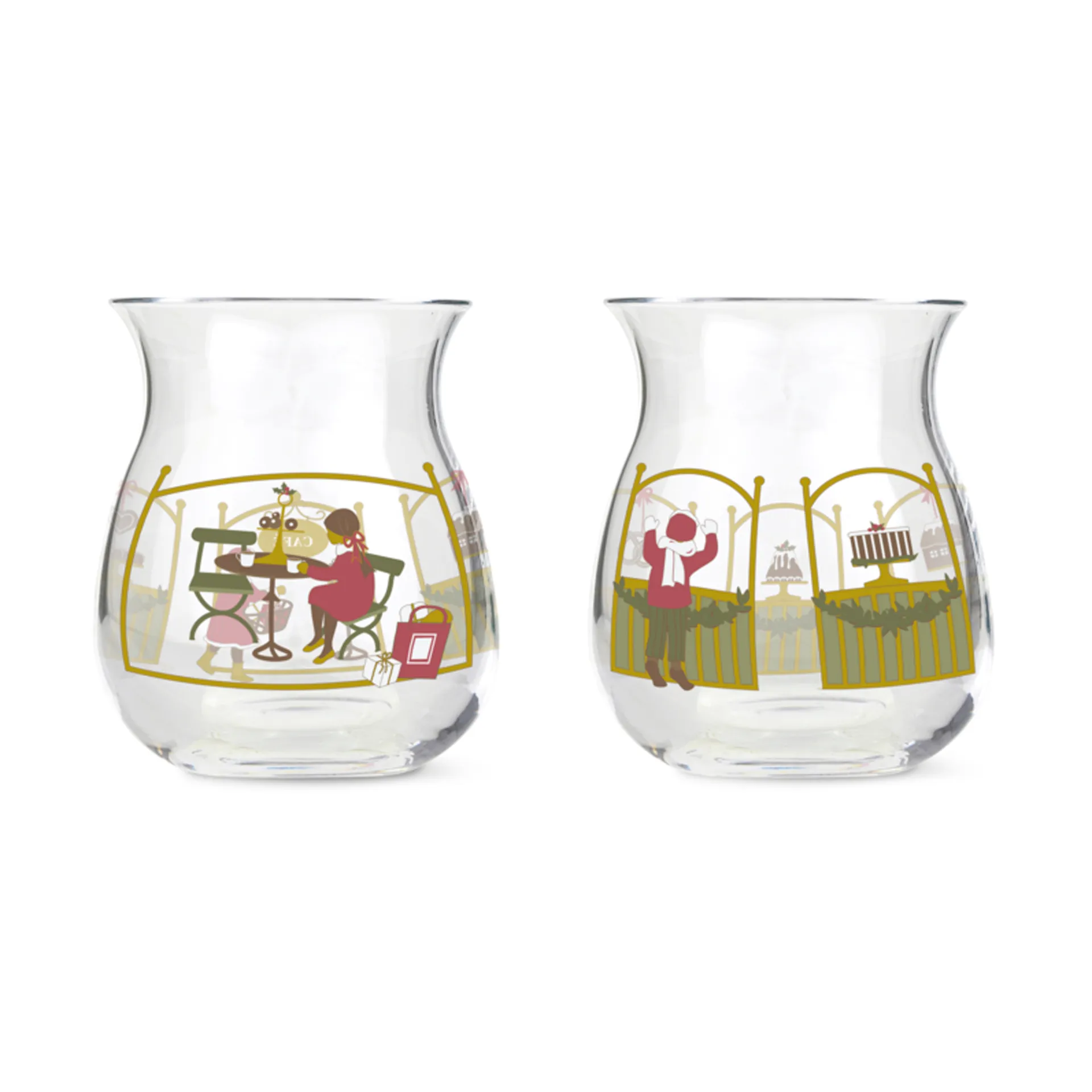 Holmegaard Christmas candle holder 2-pack, 2023 Holmegaard