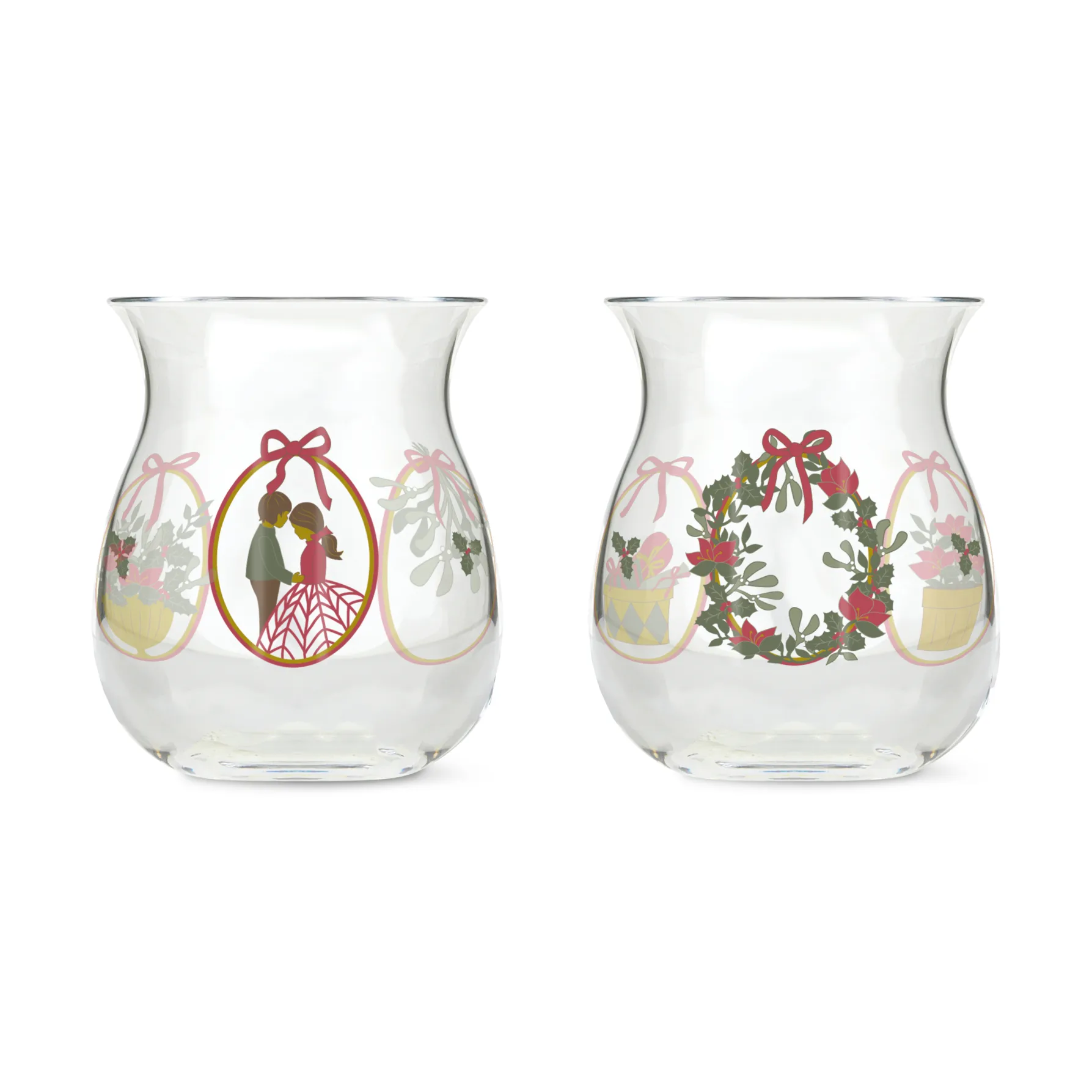 Holmegaard Christmas candle holder 2-pack, 2025 Holmegaard