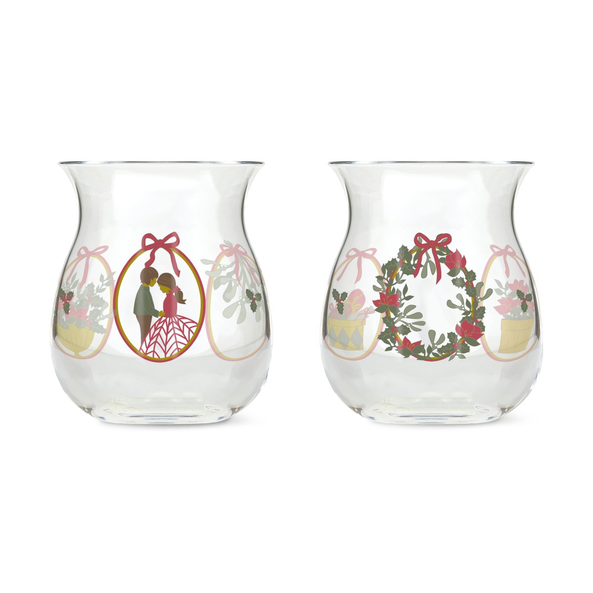 Holmegaard Christmas candle holder 2-pack 2025 | Scandinavian Design | Tea light holders, lanterns & candle dishes | Multi