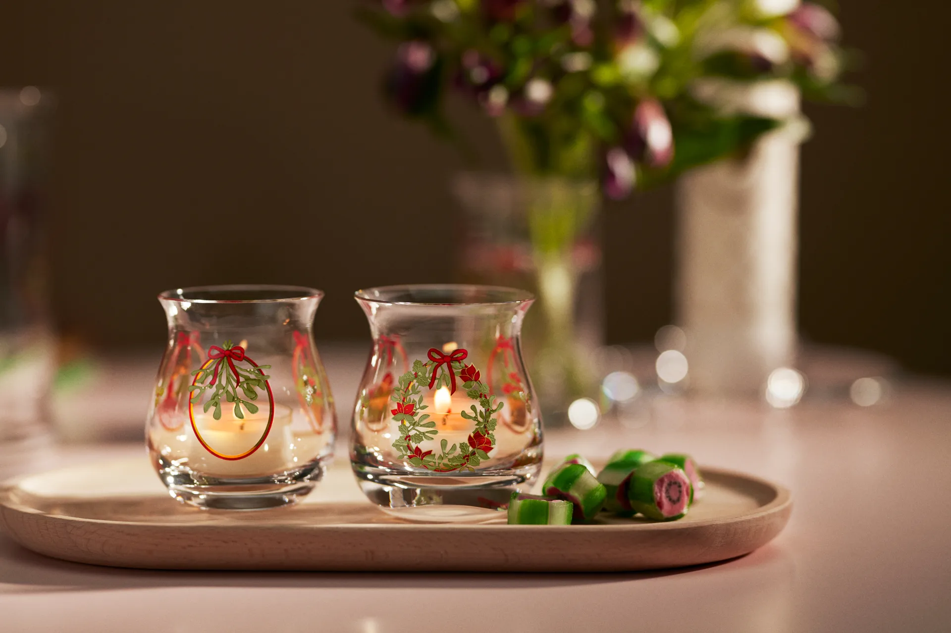 Holmegaard Christmas candle holder 2-pack, 2025 Holmegaard