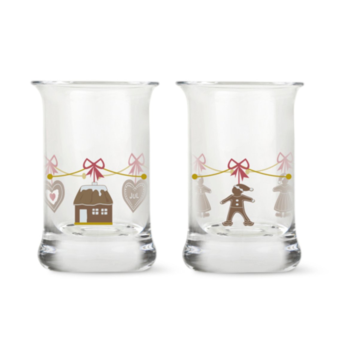 Holmegaard Christmas snaps glass 2-pack 2023 | Scandinavian Design | Shot glasses | Multi