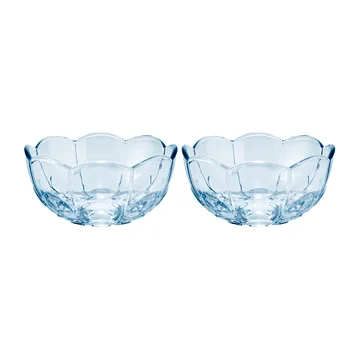 Lily bowl Ø13 cm 2-pack - Blue iris - Holmegaard