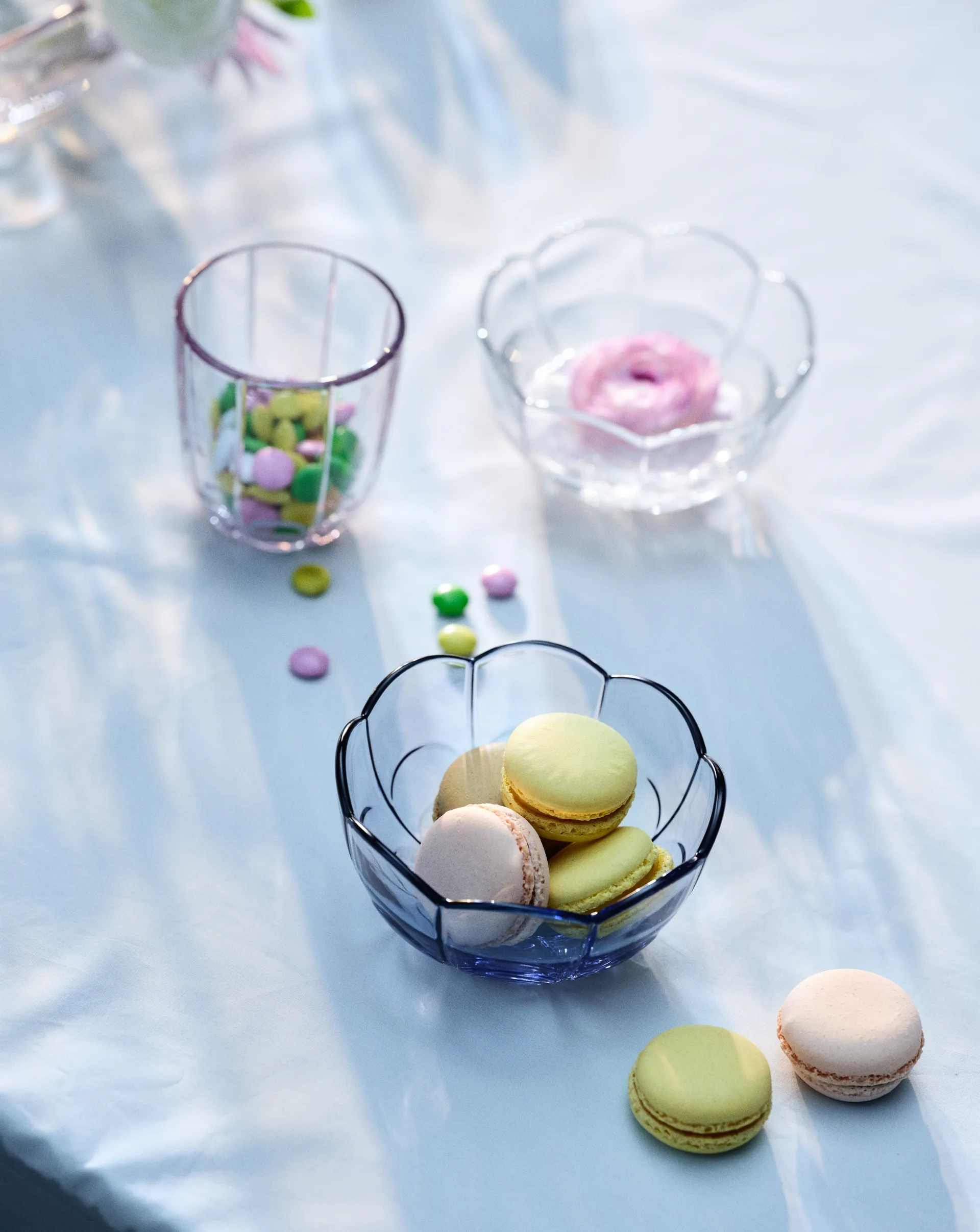 Lily bowl Ø13 cm 2-pack, Blue iris Holmegaard