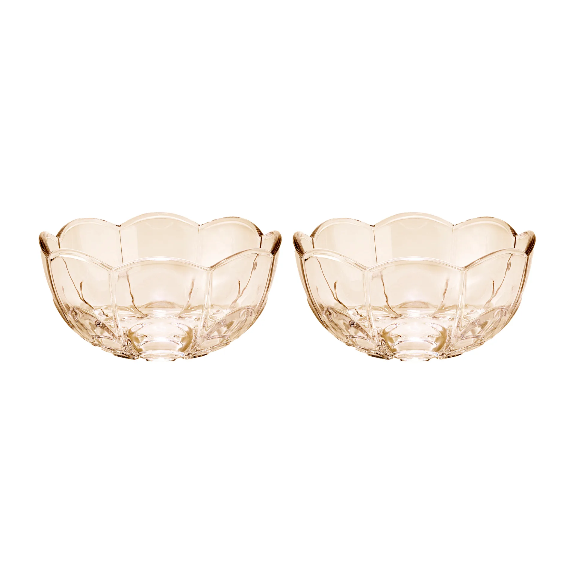 Lily bowl Ø13 cm 2-pack, Toffee rose Holmegaard