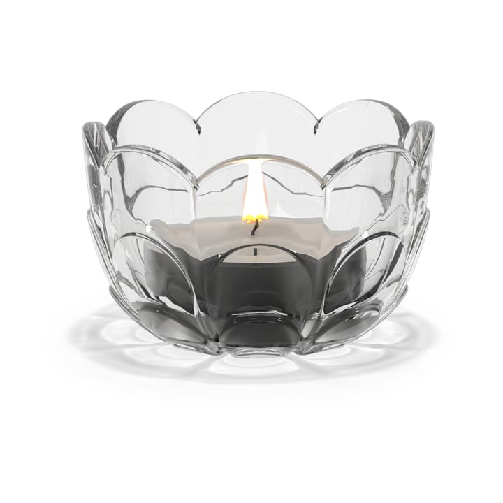 Lily candle holder Ø7 cm - Clear - Holmegaard