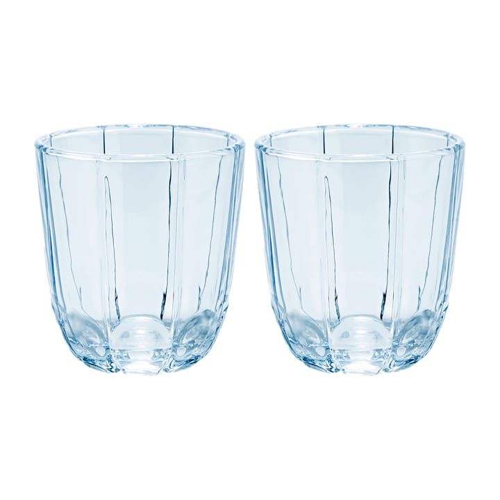 Lily drinking glass 32 cl 2-pack - Blue iris - Holmegaard