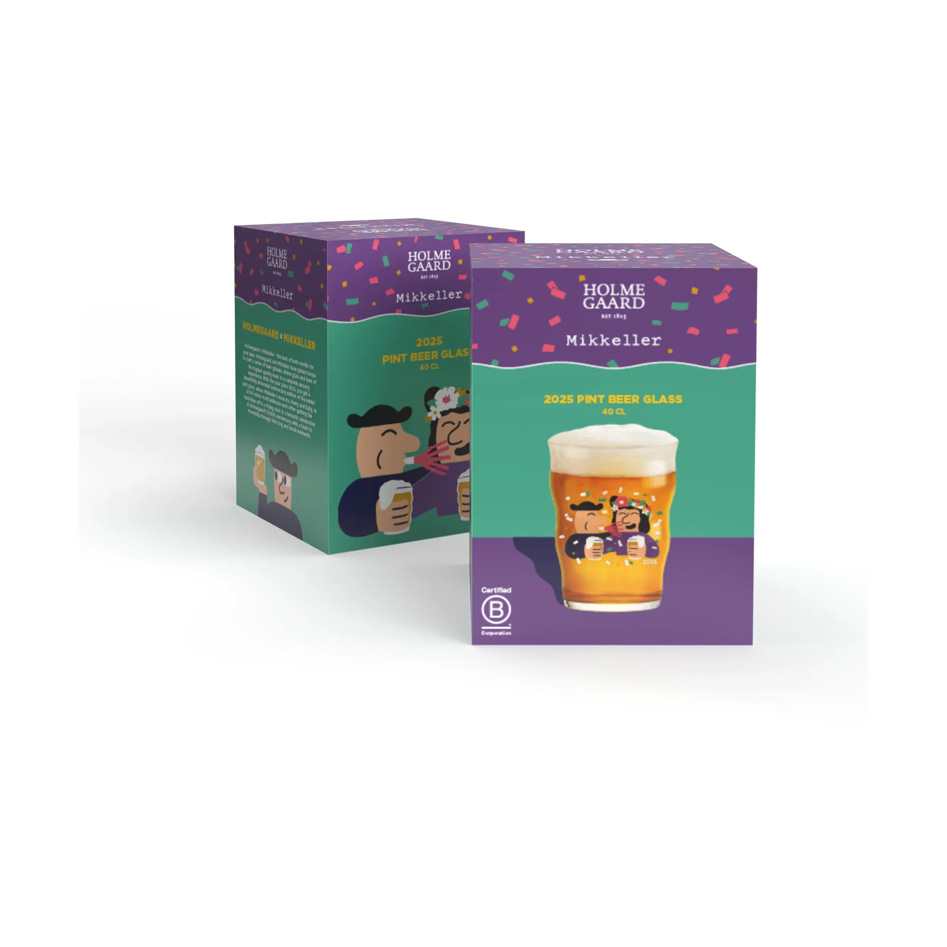 Mikkeller pint beer glass 40 cl, 2025 Holmegaard