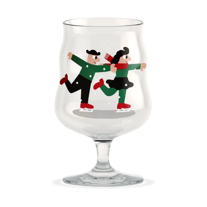 Mikkeller universal Christmas beer glass 40 cl - 2024 - Holmegaard