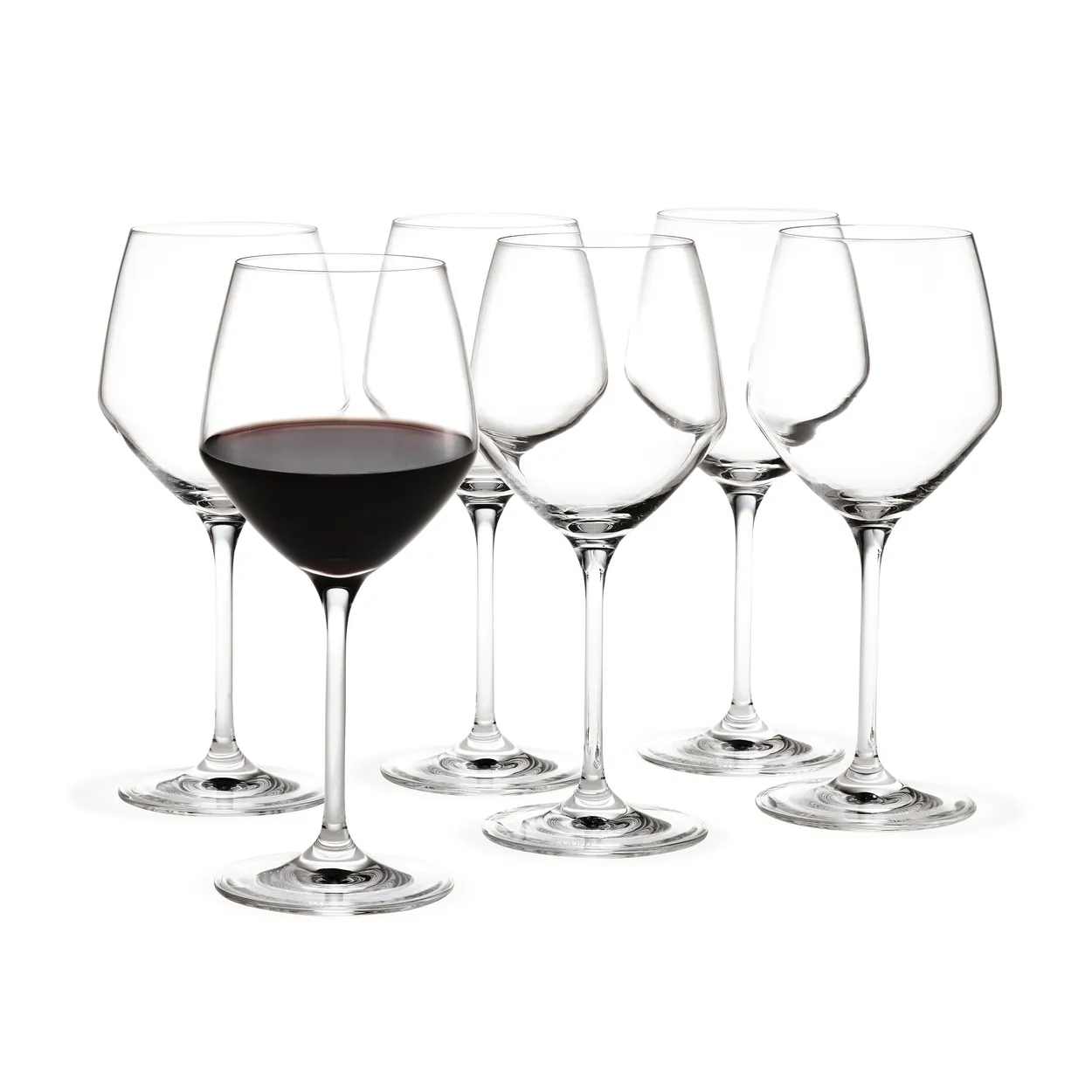 Holmegaard Perfection red wine glass 43 cl 6 pack Clear