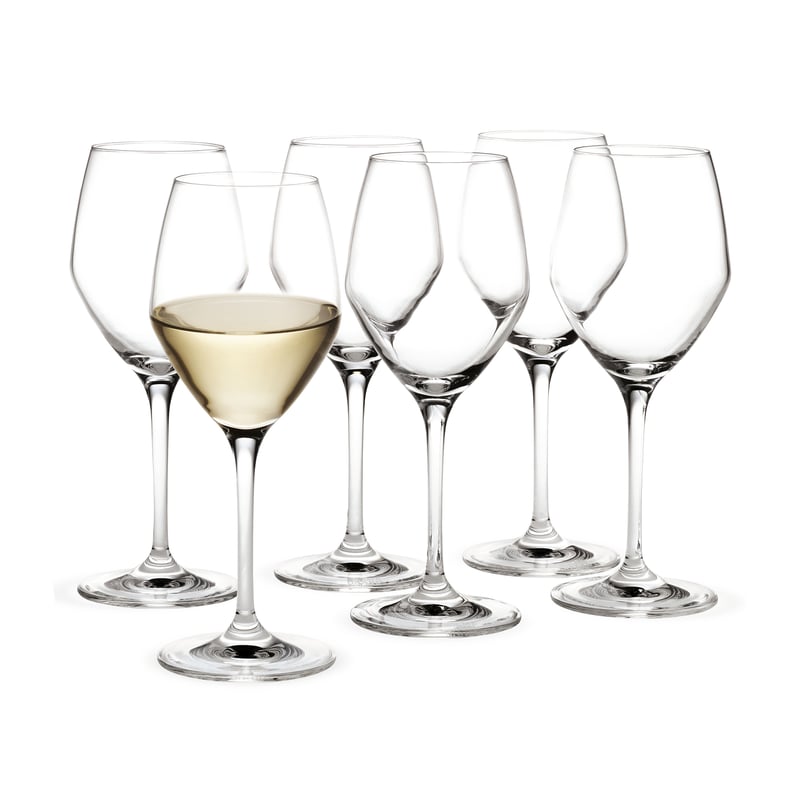 Holmegaard Perfection white wine glass 32 cl 6 pack Clear