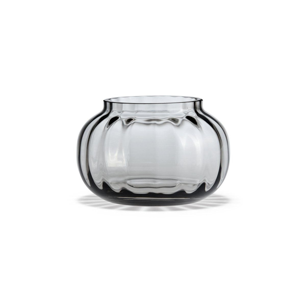 Holmegaard Primula lantern o9.5 cm | Scandinavian Design | Tea light holders, lanterns & candle dishes | Grey