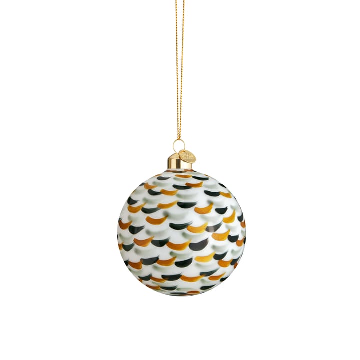 Souvenir Christmas bauble brush stroke Ø8 cm, green Holmegaard
