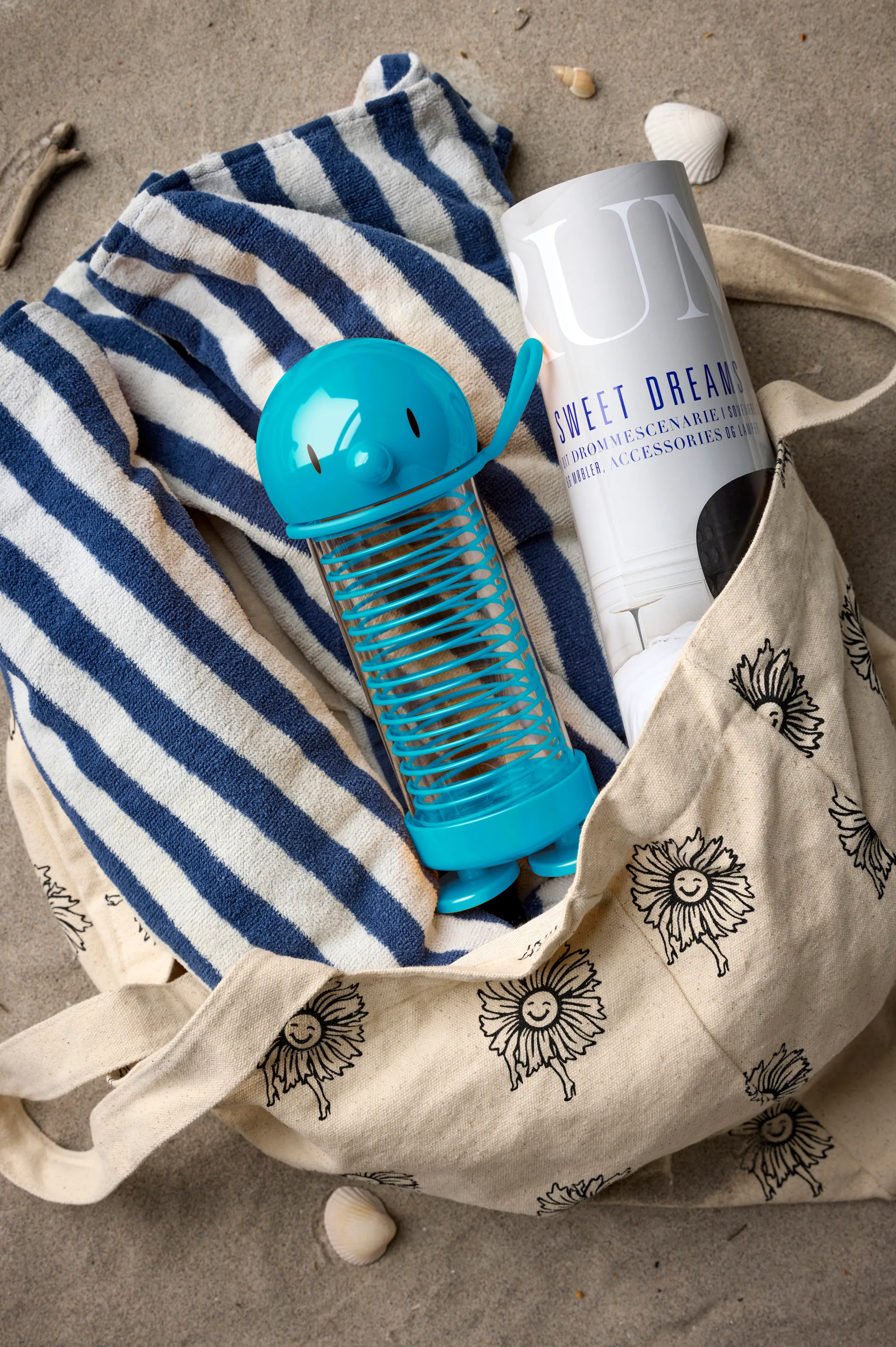 Bumble water bottle, Turquoise, 0.4 L Hoptimist