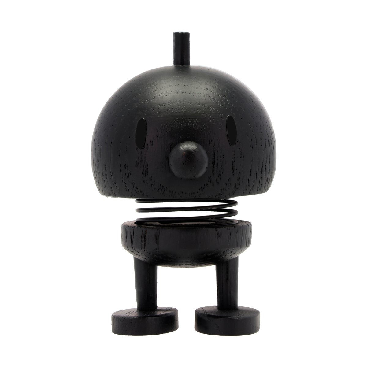 Hoptimist Bumble S figure Stained oak | Scandinavian Design | Wooden figures | Black