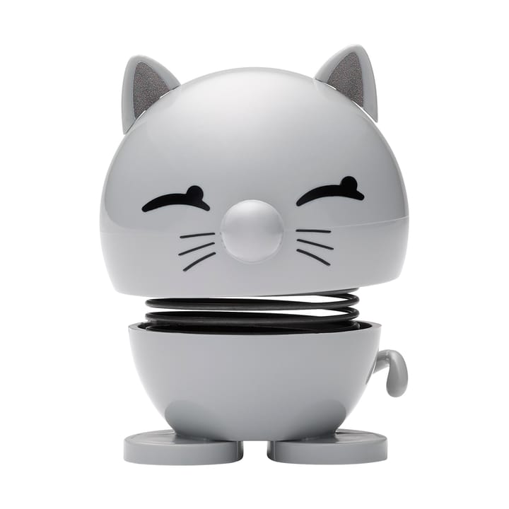 Hoptimist Cat figure 7.3 cm - Light grey - Hoptimist