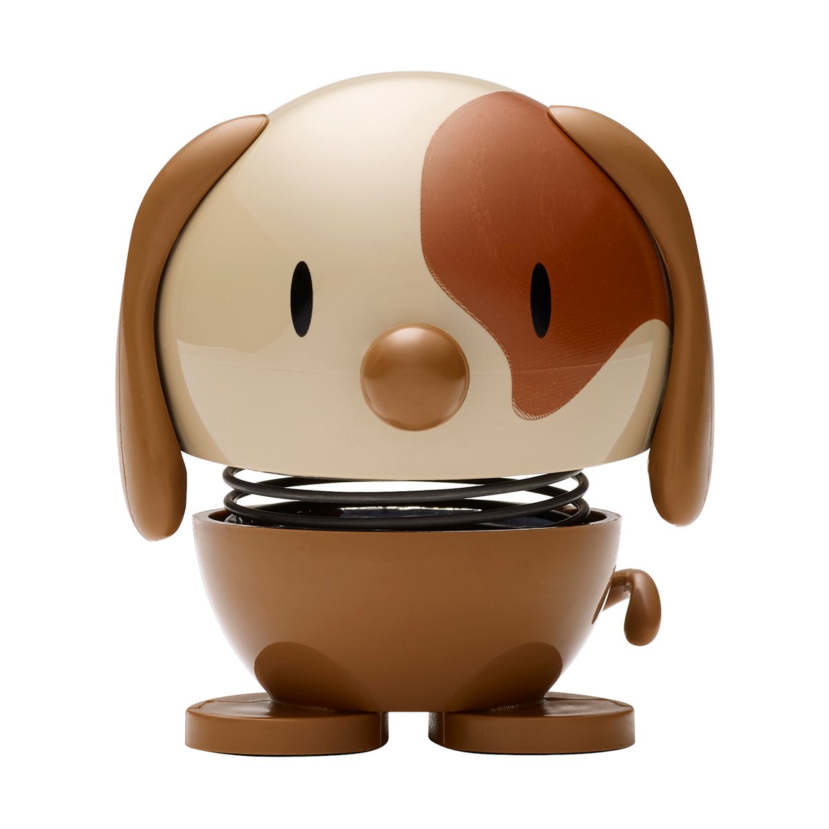 Hoptimist Dog figure 6.9 cm Brown | Scandinavian Design | Wooden figures | Brown