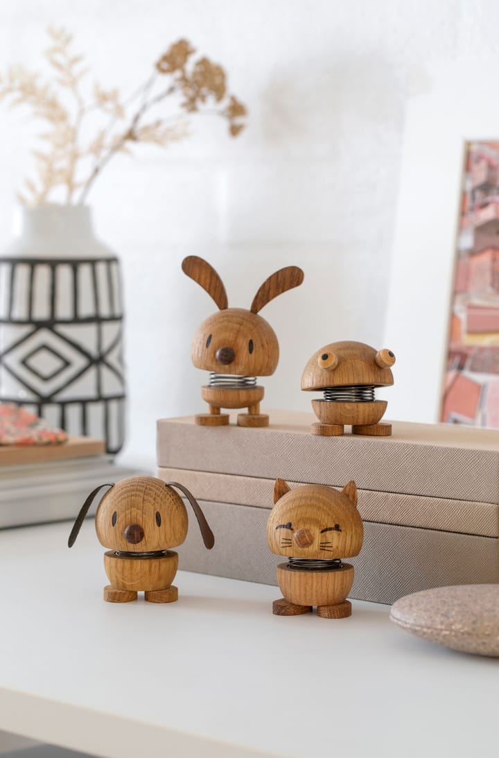Hoptimist Dog S figure, Oak Hoptimist