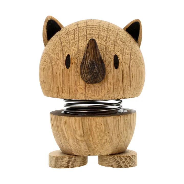 Hoptimist figure S - Rhino, oak - Hoptimist