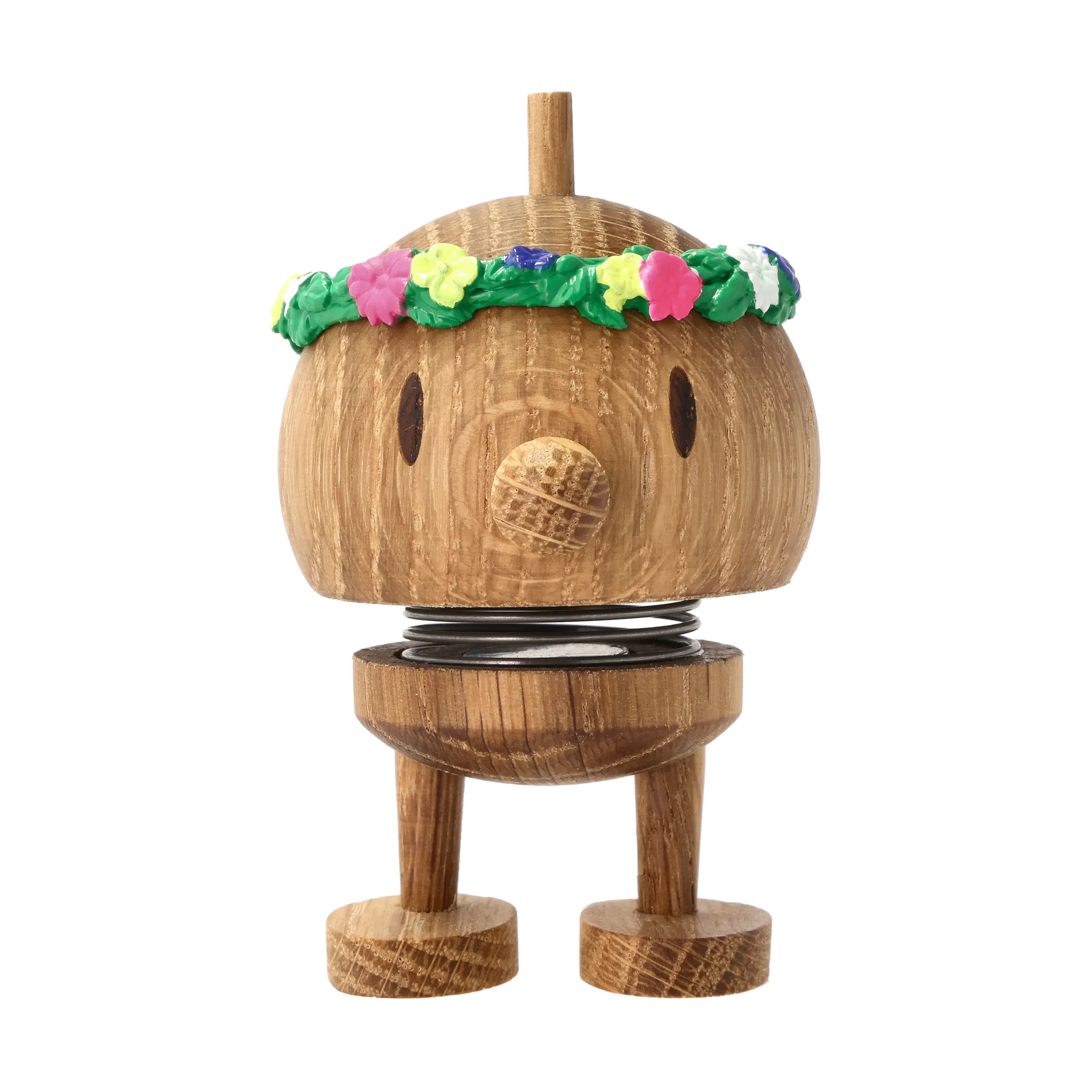 Hoptimist Flower Bumble figurine S, Oak Hoptimist