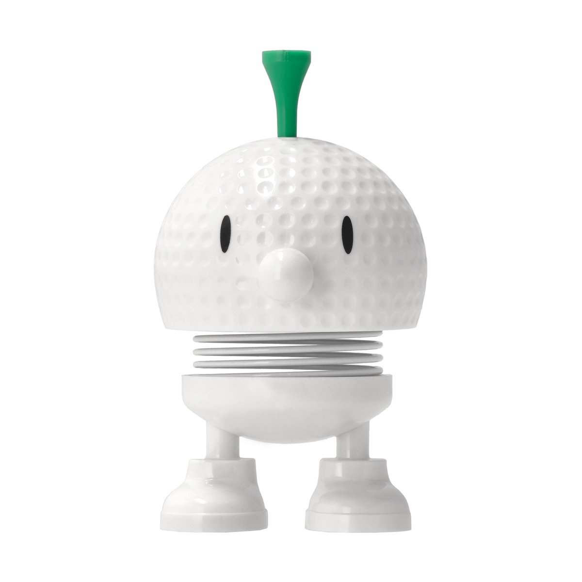 Hoptimist Golf Bumble S figure White | Scandinavian Design | Wooden figures | White